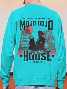 Casual Graphic Print Sweatshirt Hoodies coofandy Lake Blue S 