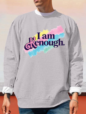 Creative Colorful Word Printed Hoodie Sweatshirts coofandy Grey S 