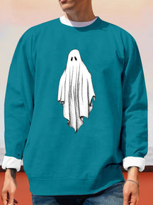 Unique Ghost Printed Sweatshirt