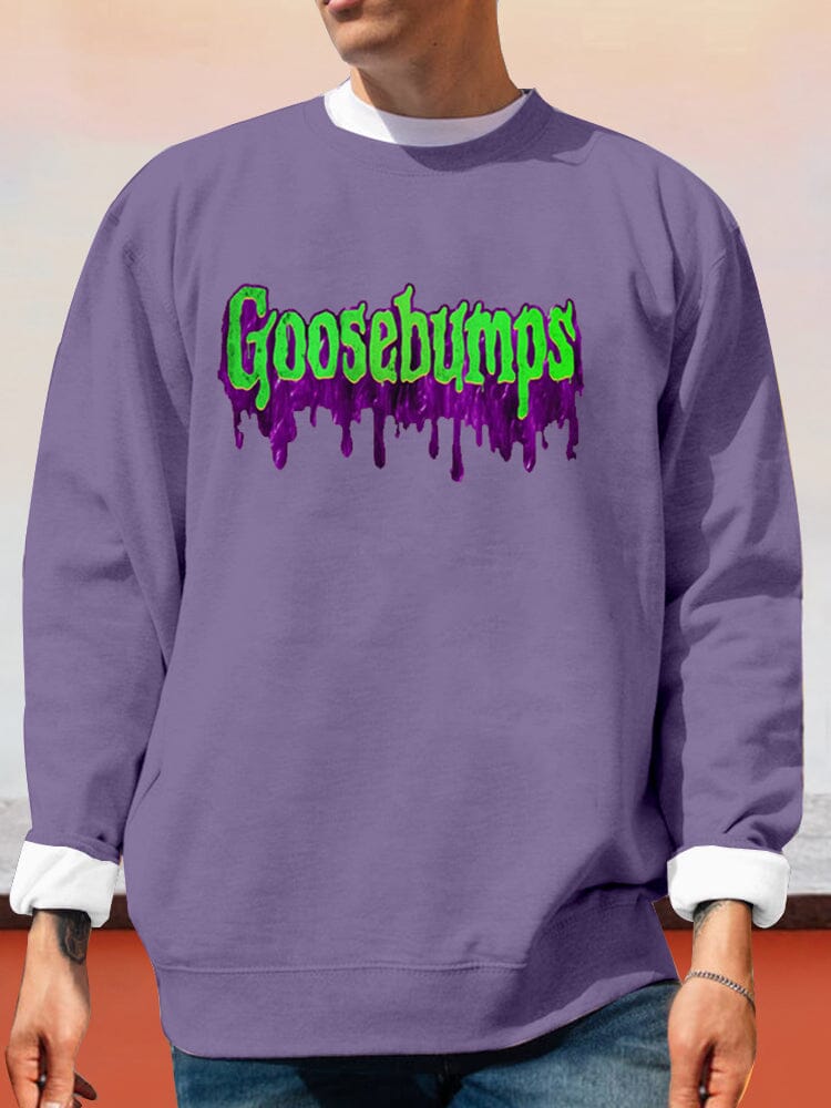 Creative Word Printed Sweatshirt Hoodies coofandy Purple S 