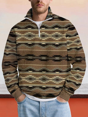 Casual Printed Zipper Sweatshirt Hoodies coofandy PAT3 S 
