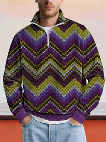 Causal Abstract Pattern Sweatshirt