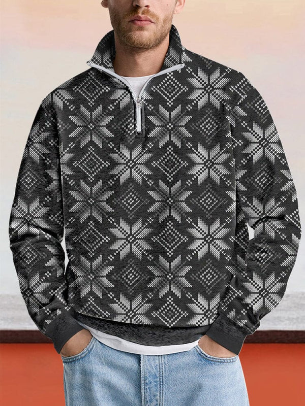 Cozy Abstract Graphic Sweatshirt